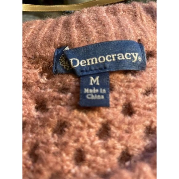 Democracy Open Weave Sweater MEDIUM (3666) - Picture 4 of 9